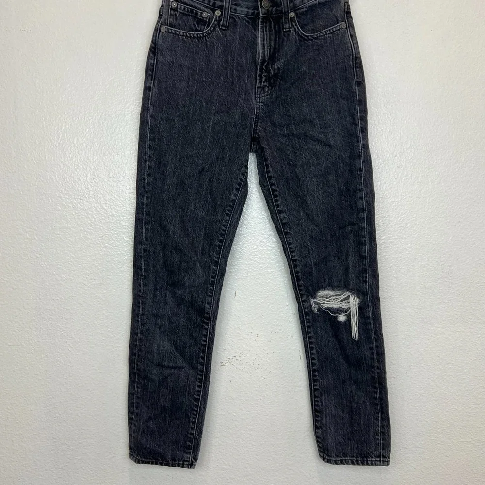 Madewell The Perfect Vintage‎ Jean in Roxstone Wash Knee-Rip Edition Size 24